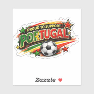 Sticker FIER DE SOUTENIR LE PORTUGAL Fierté portugaise