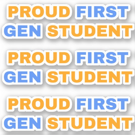 Sticker Fier élève du premier génération (Devant)
