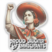 Sticker Fier fille d'immigrants Vintage (Devant)