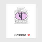 Sticker Fier Lineman Girami Lineman Ouvrier Girlfrien (Feuille)