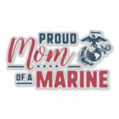 Sticker Fier maman d'une Marine (Devant)