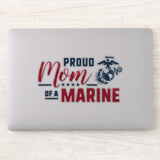 Sticker Fier maman d'une Marine (Ordinateur)