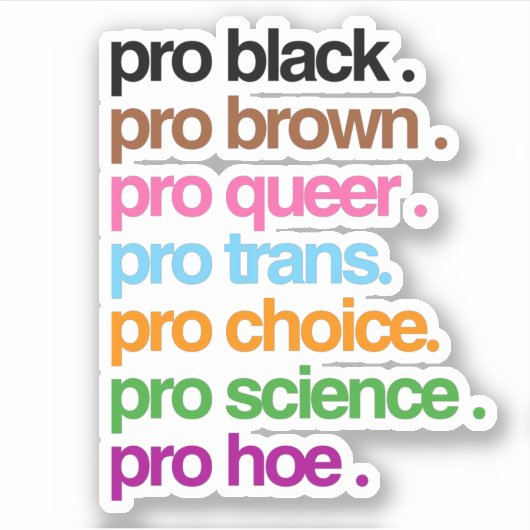 Sticker Fier Noir Fier Brun Fier Queer (Devant)