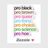 Sticker Fier Noir Fier Brun Fier Queer (Feuille)