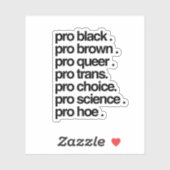 Sticker Fier Noir Fier Brun Fier Queer (Feuille)