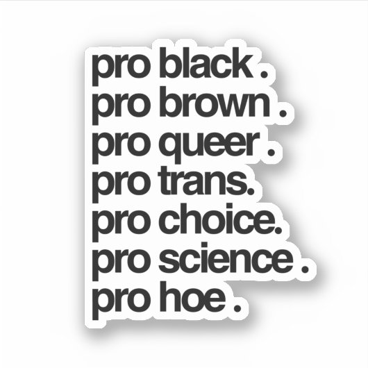 Sticker Fier Noir Fier Brun Fier Queer (Devant)