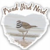 Sticker Fier Oiseau Nerd Bécasseau côtier Hobby Oiseau (Recto)