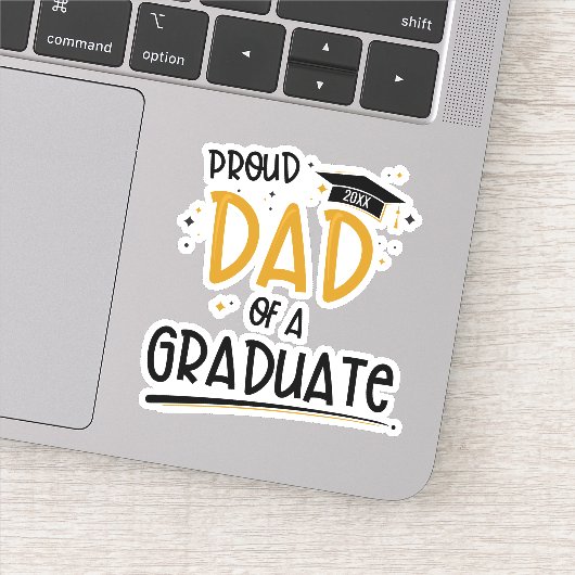 Sticker Fier papa d'un diplômé (Détail)