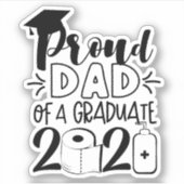 Sticker Fier papa d'un diplômé - 2021 (Devant)