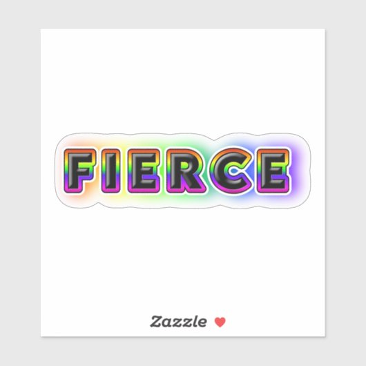 Sticker Fierce (Feuille)