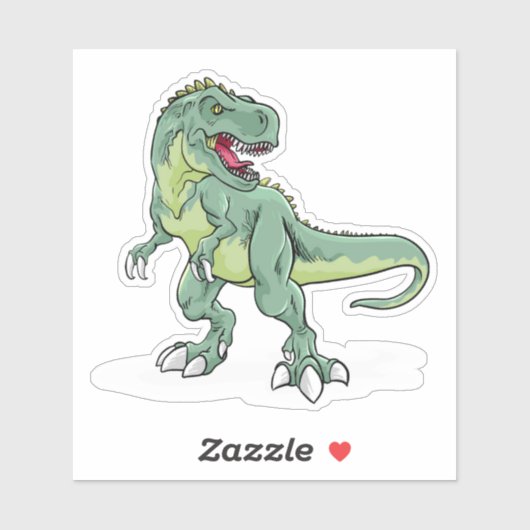 Sticker Fierce T-Rex (Feuille)