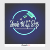 Sticker Fierce Technology Man's Best Friend Art Large 8"x8 (Feuille)