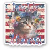 Sticker Fière D'Être Démocrate (Devant)