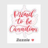 Sticker Fière d'être la Feuille d'érable canadienne | Fête (Feuille)