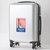 Sticker fierté américaine (Sur valise)