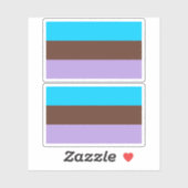 Sticker Fierté androsexuelle (Feuille)