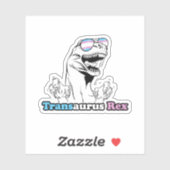 Sticker Fierté animale - Transaurus Rex (Feuille)