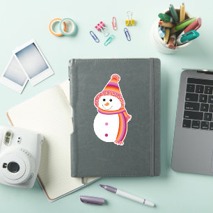 Sticker Fierté communautaire lesbienne Snowman Snowperson