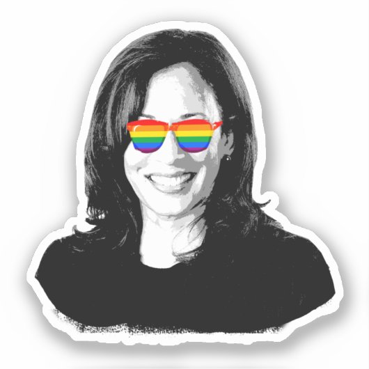 Sticker Fierté de Kamala Harris (Recto)