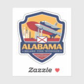 Sticker Fierté de l'État | Alabama (Feuille)