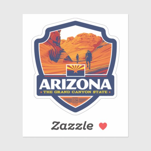 Sticker Fierté de l'État | Arizona (Feuille)