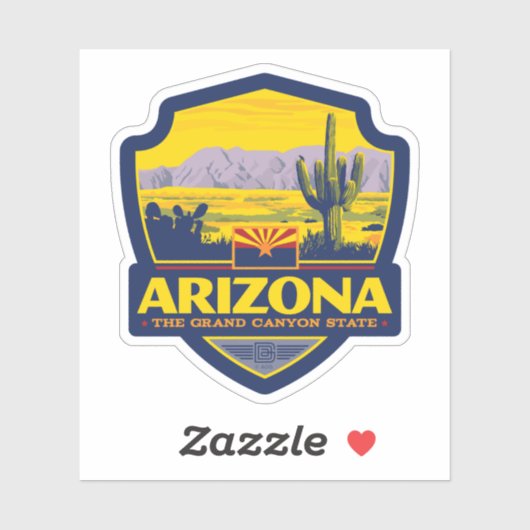 Sticker Fierté de l'État | Arizona 2 (Feuille)