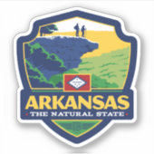 Sticker Fierté de l'État | Arkansas (Devant)