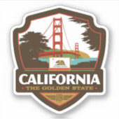 Sticker Fierté de l'État | Californie (Devant)