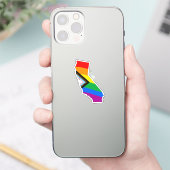 Sticker Fierté de l'État de Californie Progress Pride LGBT (Téléphone)