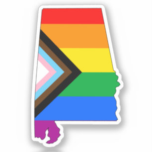 Sticker Fierté de l'État de l'Alabama LGBTQ Progress Pride