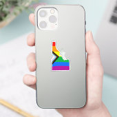 Sticker Fierté de l'État de l'Idaho LGBTQ Progress Pride (Téléphone)