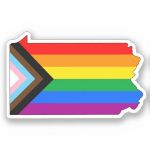 Sticker Fierté de l'État de Pennsylvanie LGBTQ Progress Pr
