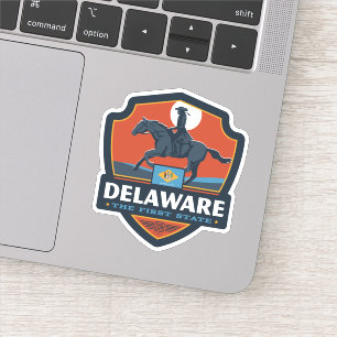 Sticker Fierté de l'État   Delaware