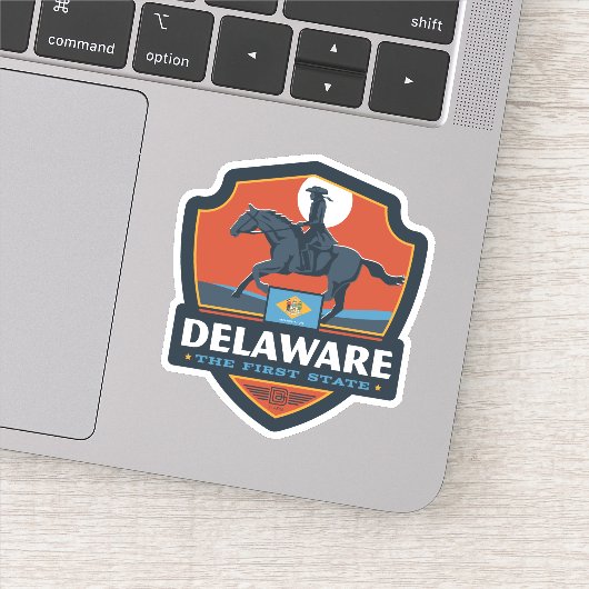 Sticker Fierté de l'État | Delaware (Détail)