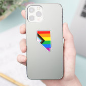 Sticker Fierté de l'État du Nevada LGBTQ Progress Pride (Téléphone)