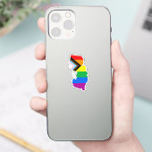 Sticker Fierté de l'État du New Jersey LGBTQ Progress Prid (Téléphone)