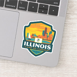 Sticker Fierté de l'État Illinois
