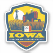 Sticker Fierté de l'État | Iowa (Devant)