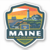 Sticker Fierté de l'État | Maine (Devant)