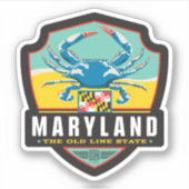 Sticker Fierté de l'État | Maryland (Devant)
