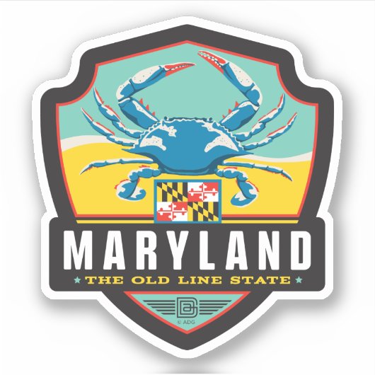 Sticker Fierté de l'État | Maryland (Devant)