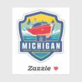 Sticker Fierté de l'État | Michigan (Feuille)