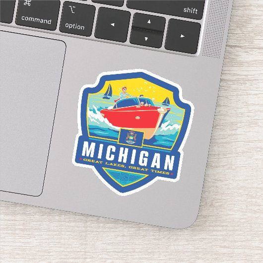 Sticker Fierté de l'État | Michigan (Détail)