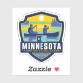 Sticker Fierté de l'État | Minnesota (Feuille)