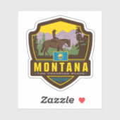 Sticker Fierté de l'État | Montana (Feuille)