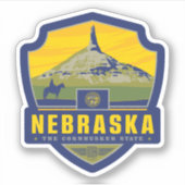 Sticker Fierté de l'État | Nebraska (Devant)