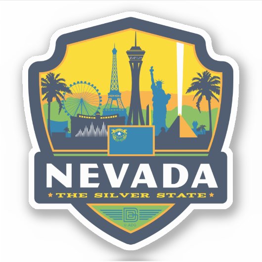 Sticker Fierté de l'État | Nevada (Devant)