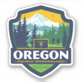 Sticker Fierté de l'État | Oregon (Devant)