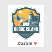 Sticker Fierté de l'État | Rhode Island (Feuille)
