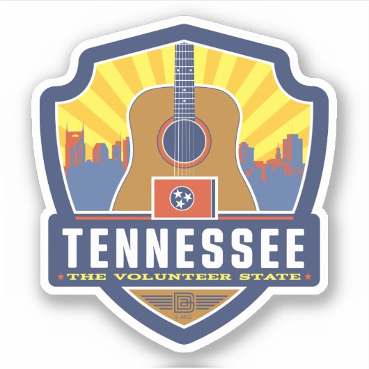 Sticker Fierté de l'État | Tennessee (Devant)